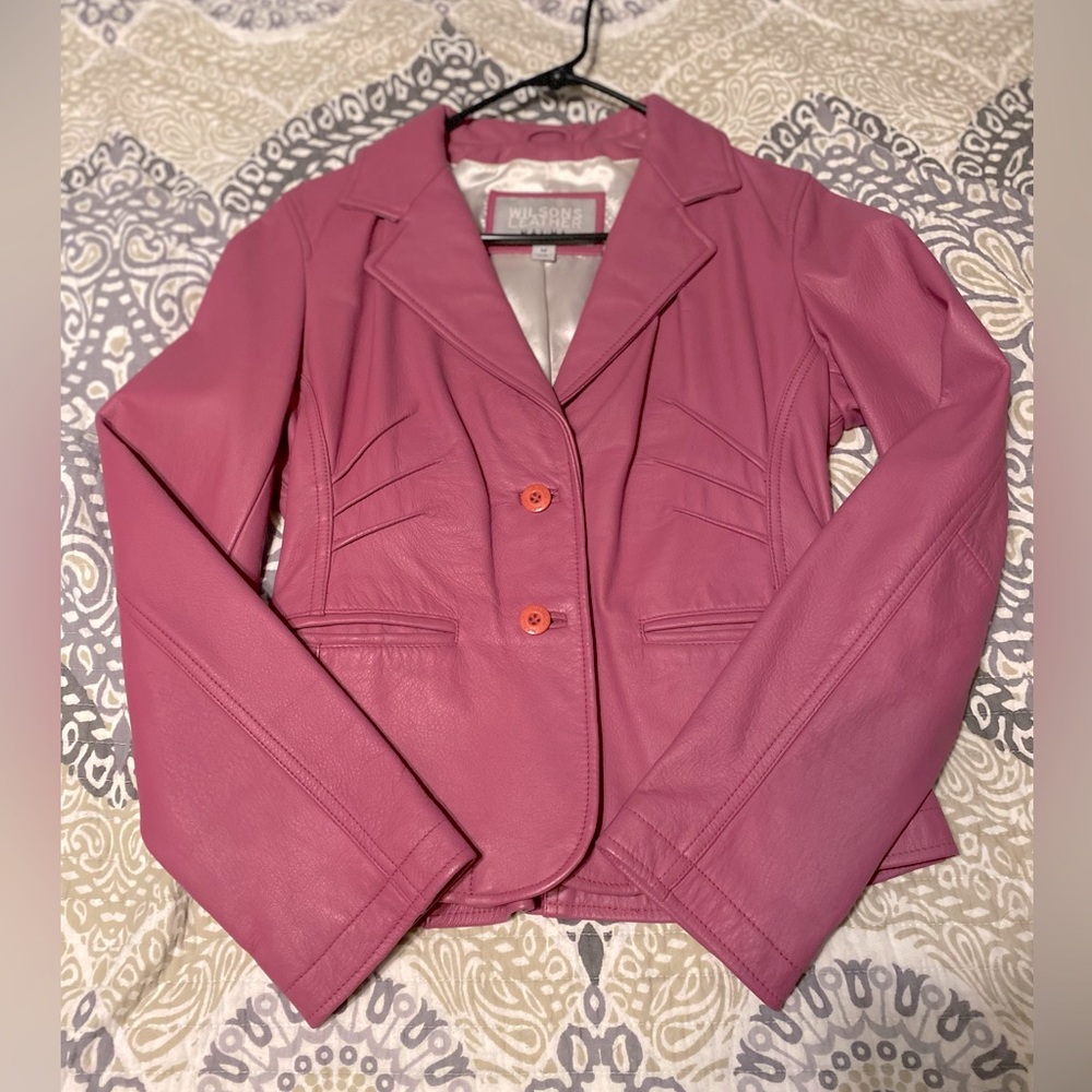 Women’s Pink Wilsons Leather Maxima Jacket